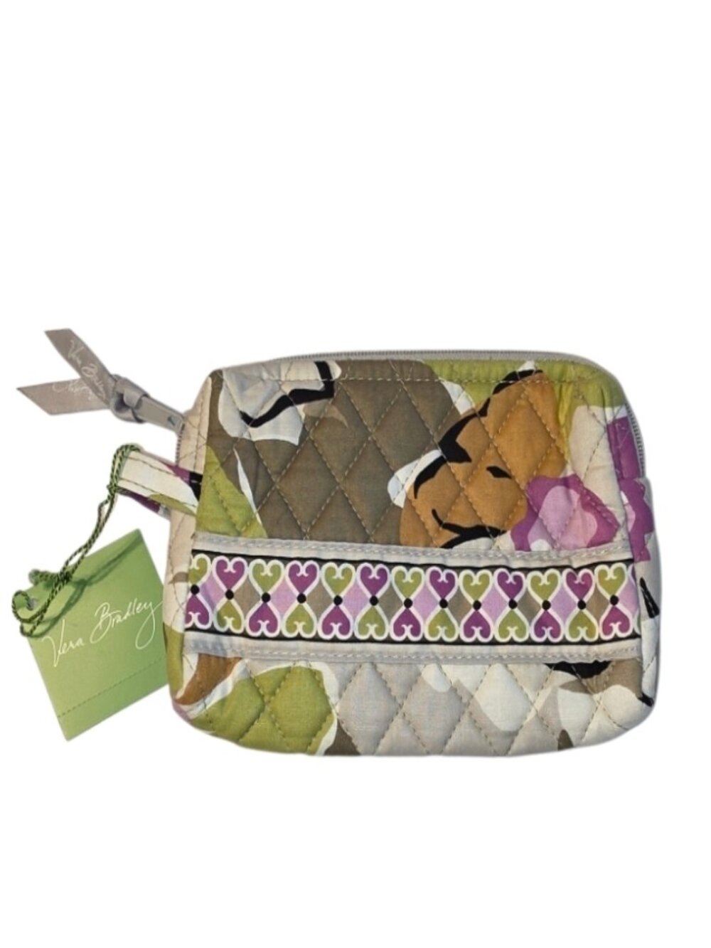 Vera Bradley Cosmetic Pouch Case  Portobello Road Cottagecore Garden NWT Gift